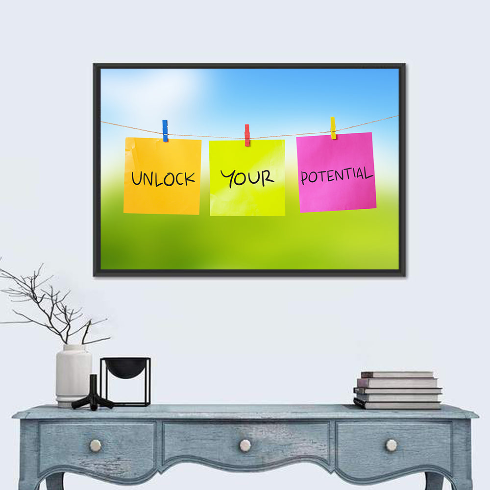 Unlock Your Potential Notes Wall Art