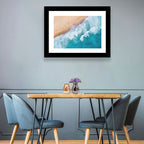 Aerial Turquoise Beach Waves Wall Art