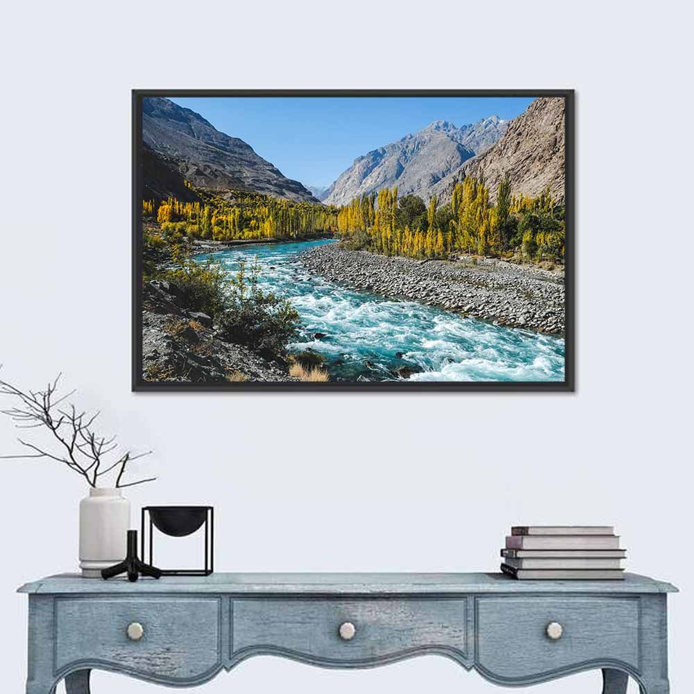 Autumn on the Gilgit River Wall Art