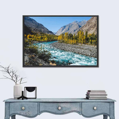 Autumn on the Gilgit River Wall Art