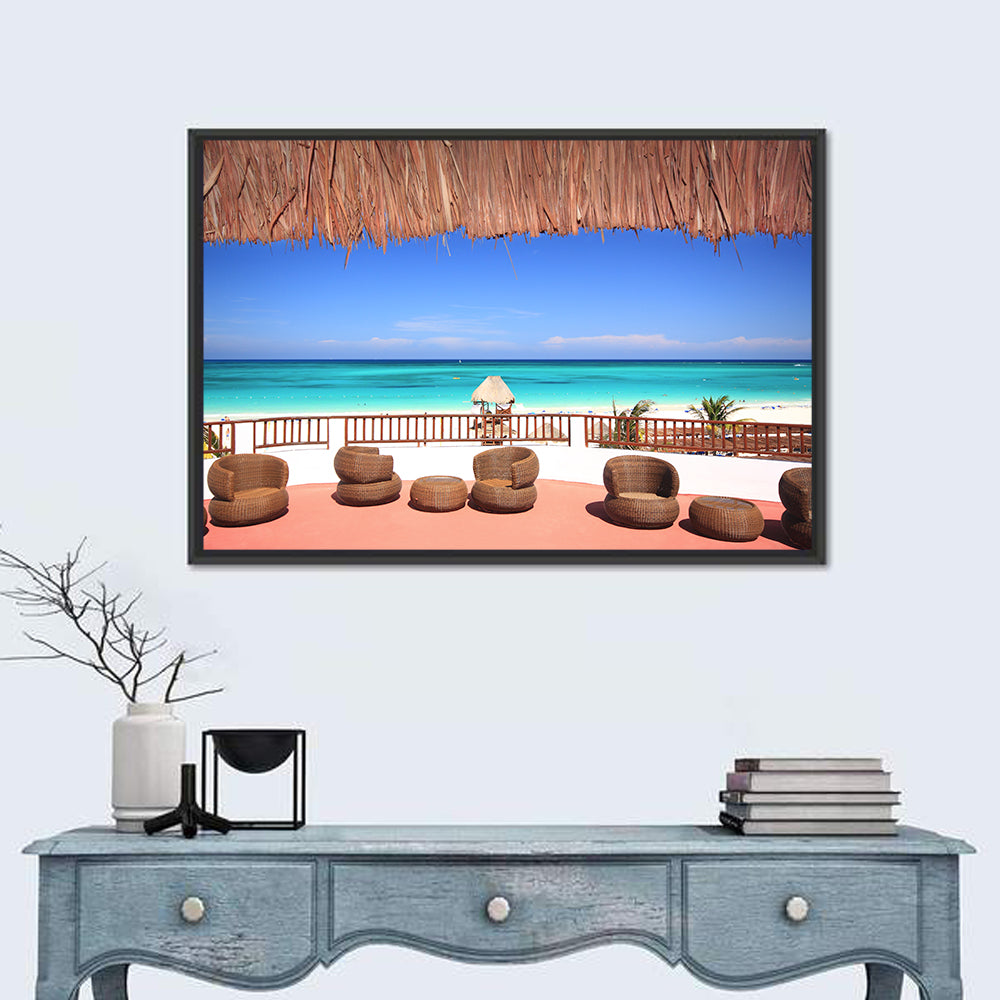 Beach Resort Balcony View Wall Art