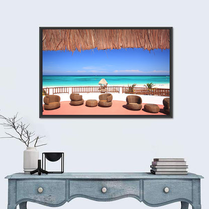 Beach Resort Balcony View Wall Art