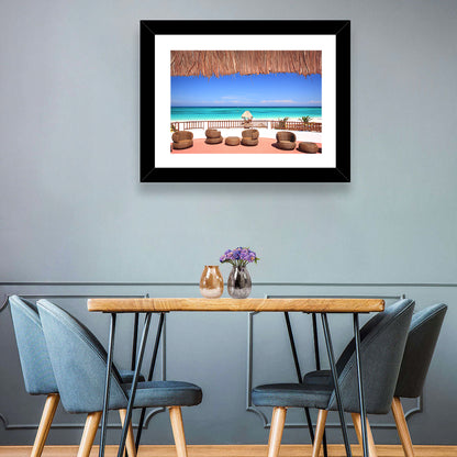 Beach Resort Balcony View Wall Art