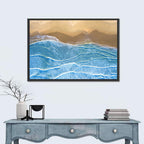 Aerial Azure Beach Wall Art