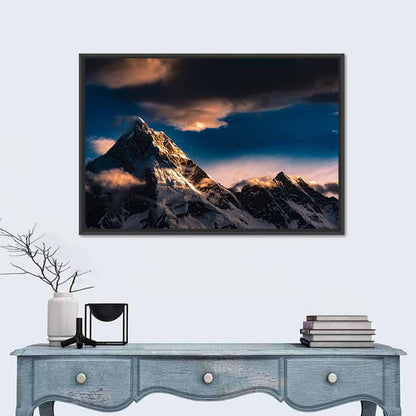Mt Masherbrum Golden Hour Wall Art