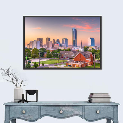 Oklahoma City Golden Hour Skyline Wall Art