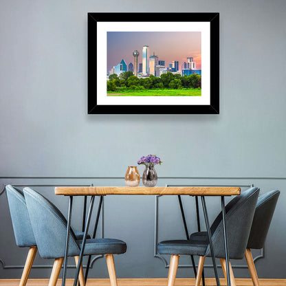Dallas Golden Hour Skyline Wall Art