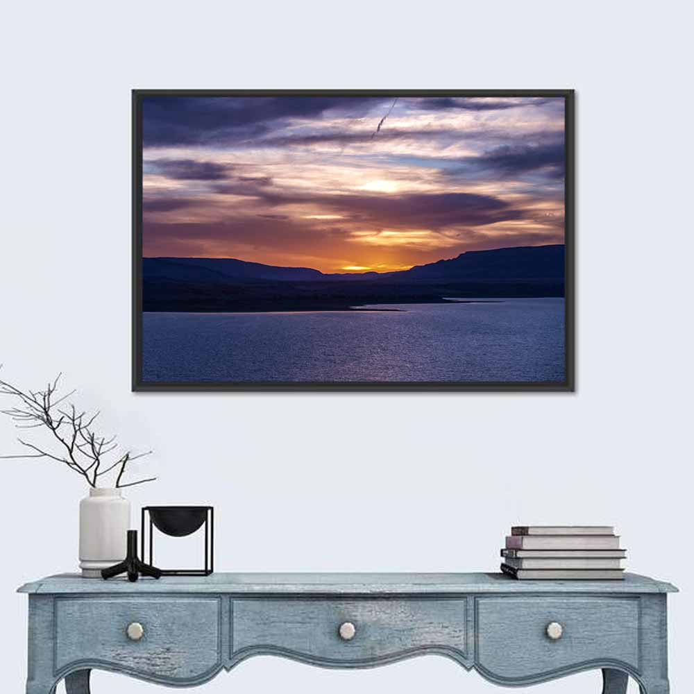 Abiquiu Lake Sunset Glow Wall Art