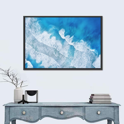 Aerial Turquoise Waves Wall Art
