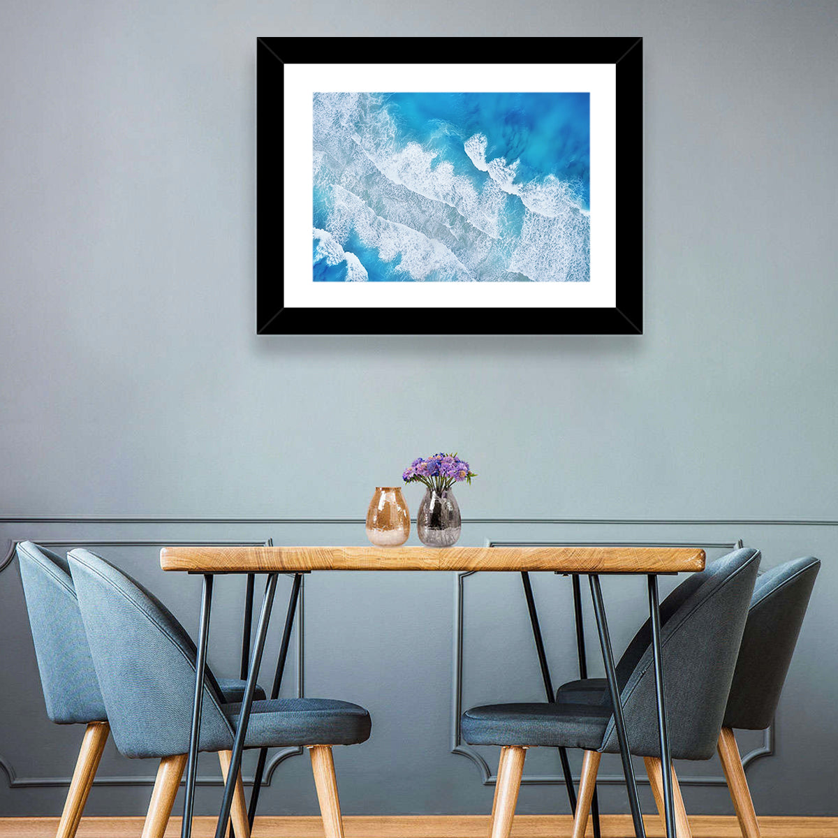 Aerial Turquoise Waves Wall Art