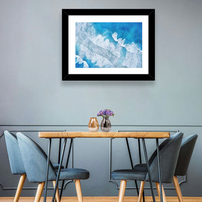 Aerial Turquoise Waves Wall Art