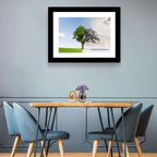 Summer to Winter Split Tree Wall Art