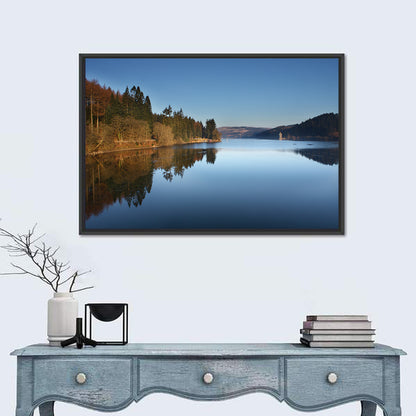 Lake Vyrnwy Golden Hour Reflection Wall Art