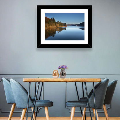 Lake Vyrnwy Golden Hour Reflection Wall Art