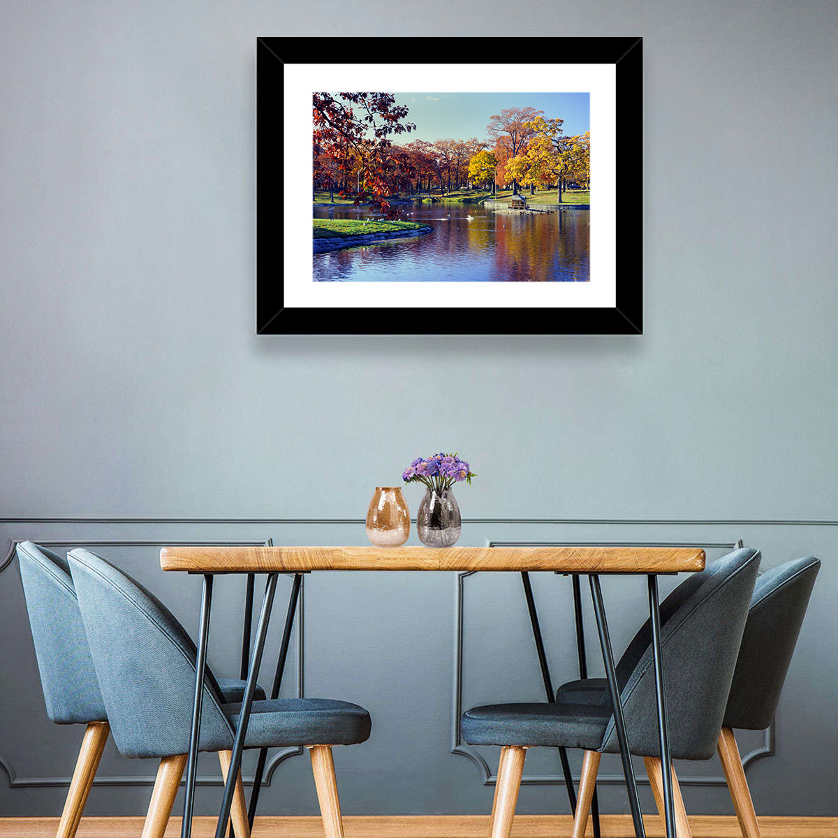 Deering Oaks Autumn Pond Wall Art