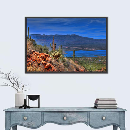 Roosevelt Lake Saguaro Vista Wall Art