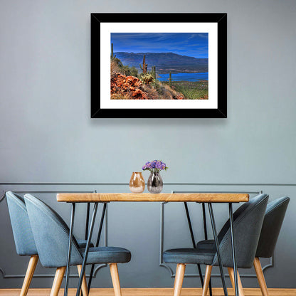Roosevelt Lake Saguaro Vista Wall Art