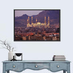 Al-saleh Mosque at Dusk Wall Art
