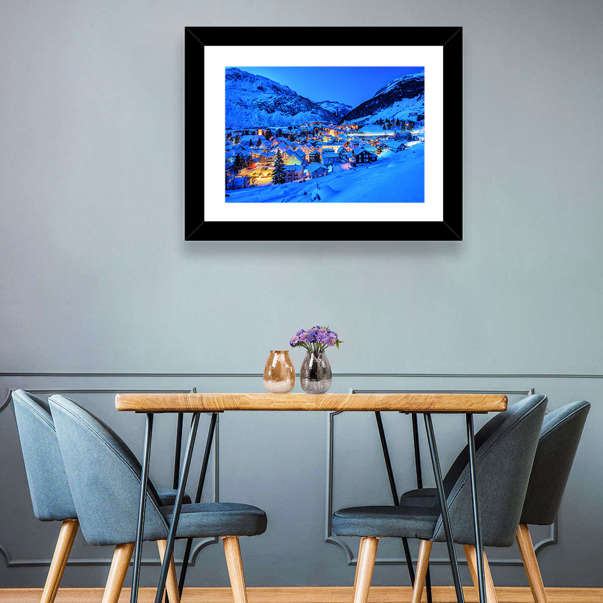 Andermatt Winter Village Wall Art