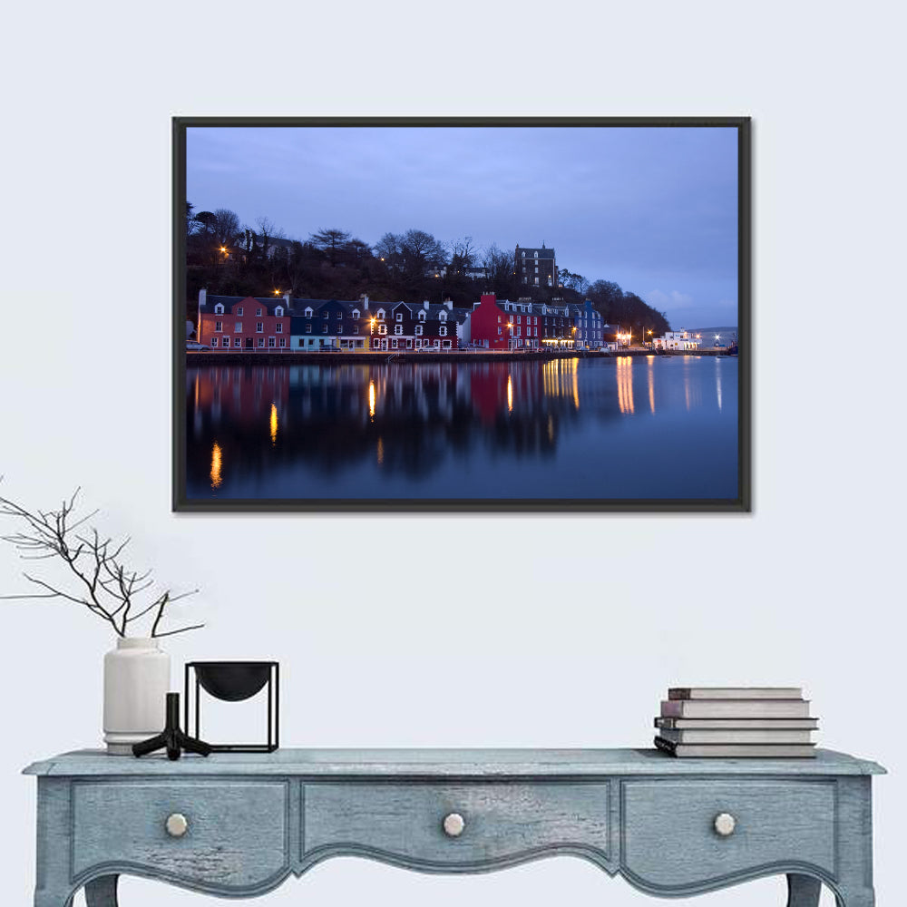 Tobermory Harbour at Twilight Wall Art