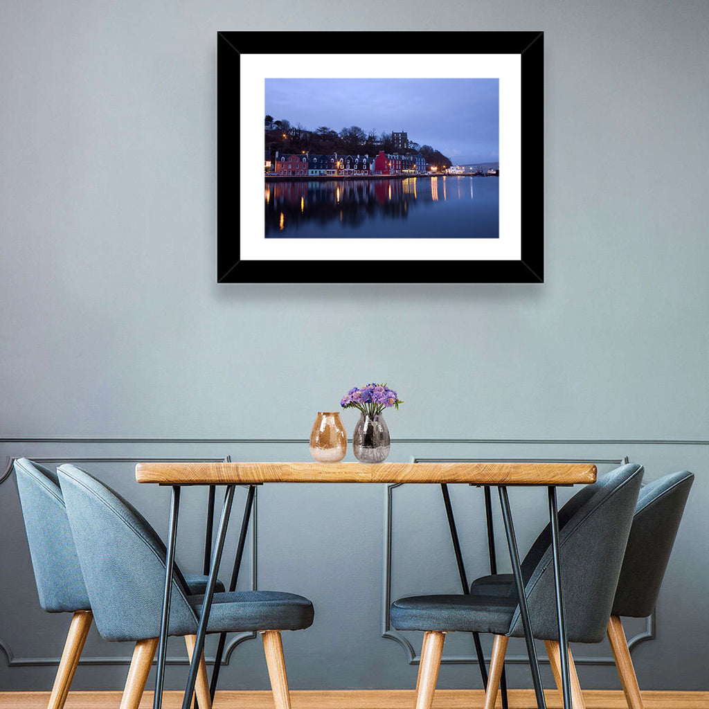 Tobermory Harbour at Twilight Wall Art