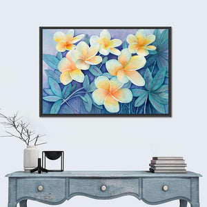 Frangipani Flowers Wall Art