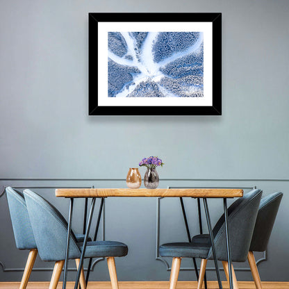 Birds-eye Ski Resort Landscape Wall Art