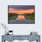 Washington Monument at Dusk Wall Art