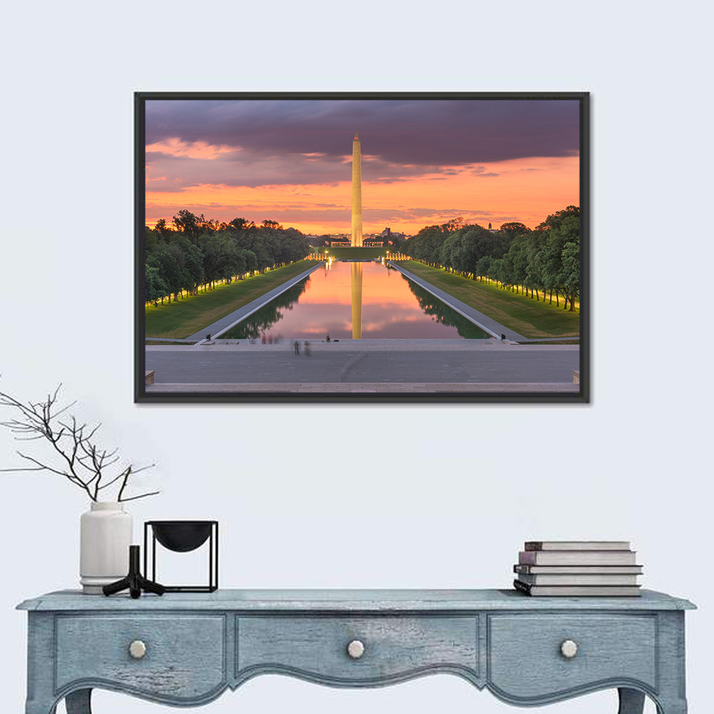 Washington Monument at Dusk Wall Art