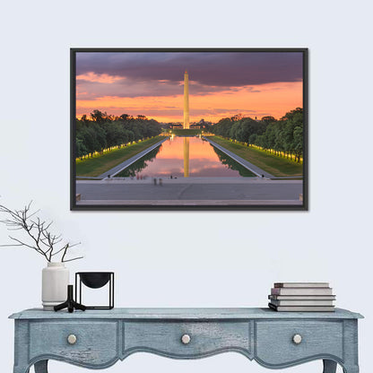 Washington Monument at Dusk Wall Art