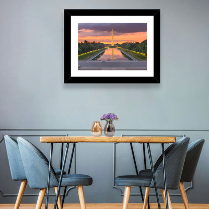 Washington Monument at Dusk Wall Art