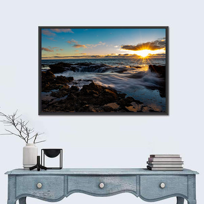Thor's Well Sunset, Oregon Coast Wall Art