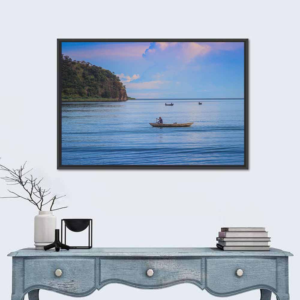 Wooden Boat on Lake Tanganyika Wall Art