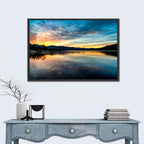 Lake Hemet Sunrise Reflection Wall Art