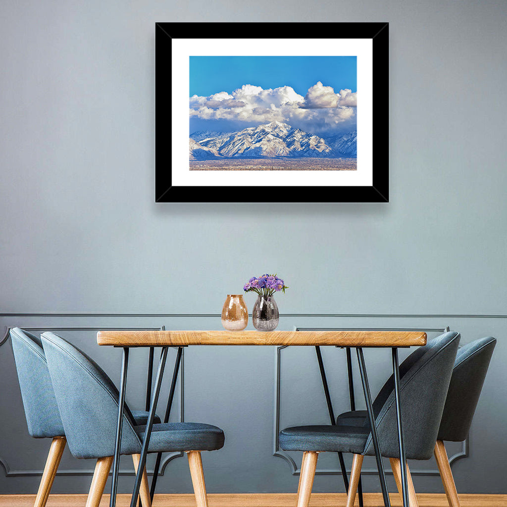 Wasatch Snow Capped Peaks Wall Art