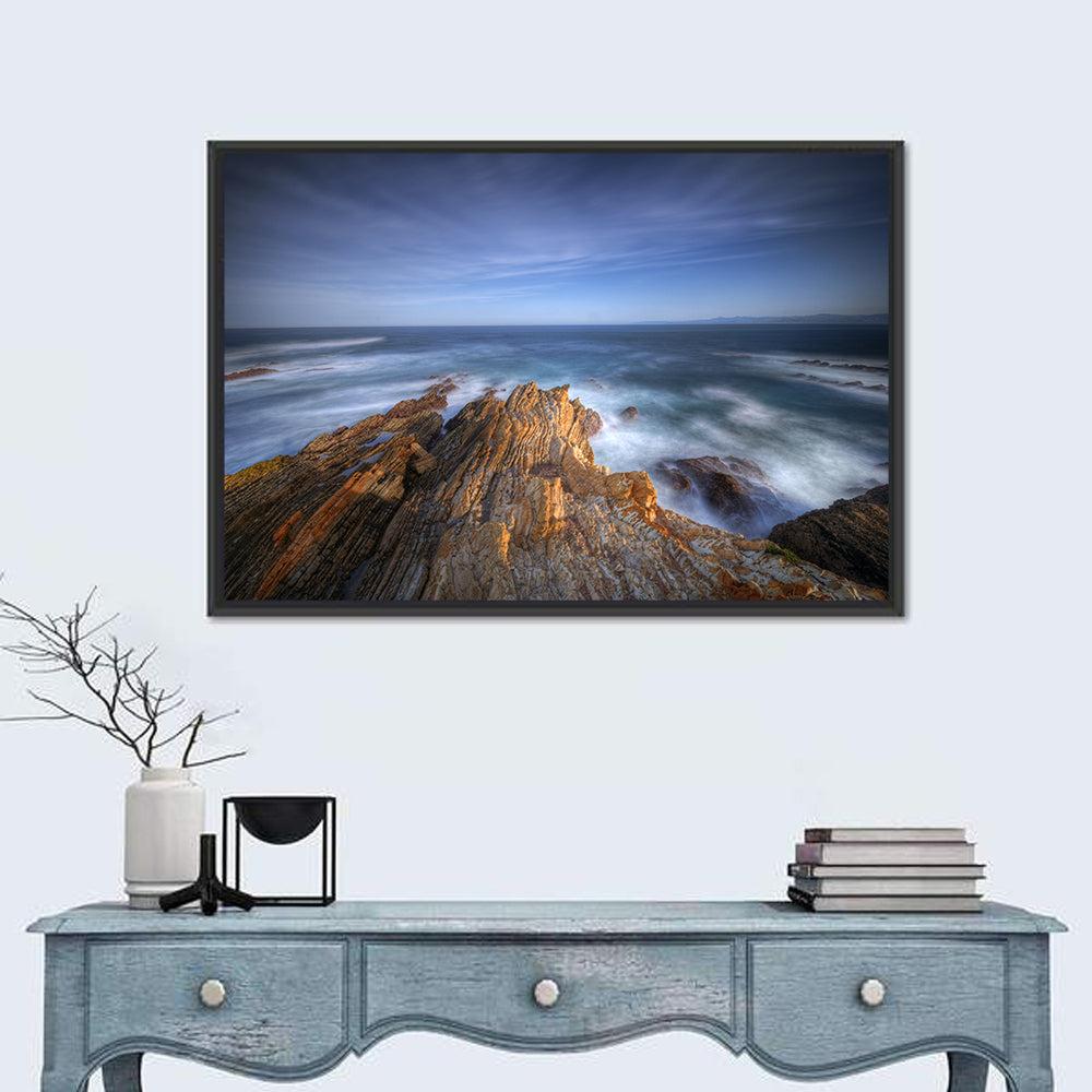 Montana De Oro Golden Coastline Wall Art in a room, landscape