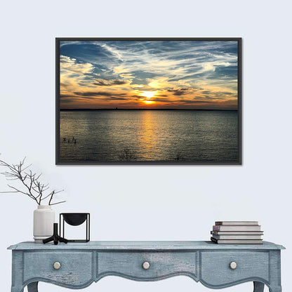 Texoma Lake Sunset Wall Art