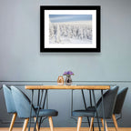 Snowy Forest Railway Tracks Wall Art
