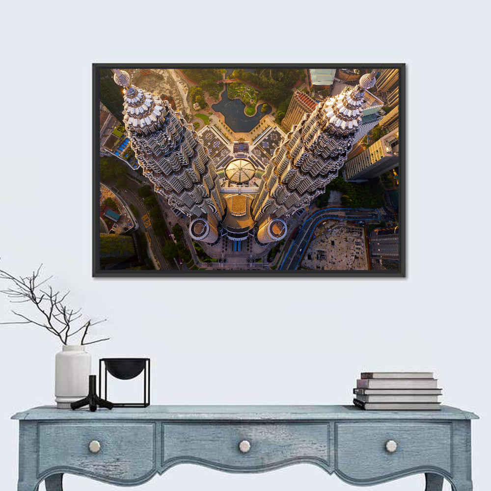 Petronas Twin Towers Kuala Lumpur Golden Hour Wall Art
