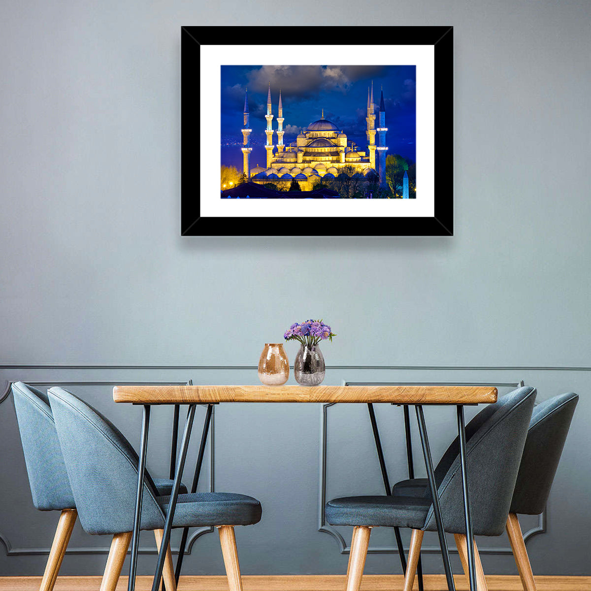 Sultanahmet Camii at Twilight Wall Art