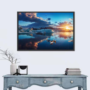 Jokulsarlon Lagoon Sunrise Wall Art