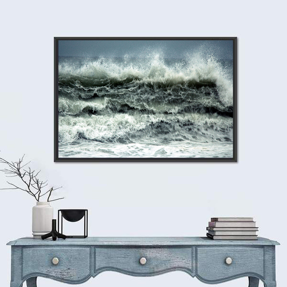 Stormy Coastline Wave Wall Art
