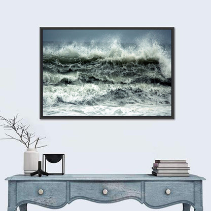 Stormy Coastline Wave Wall Art