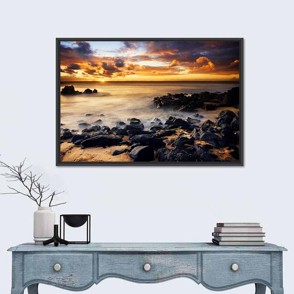 Phillip Island Sunset Silhouettes Wall Art