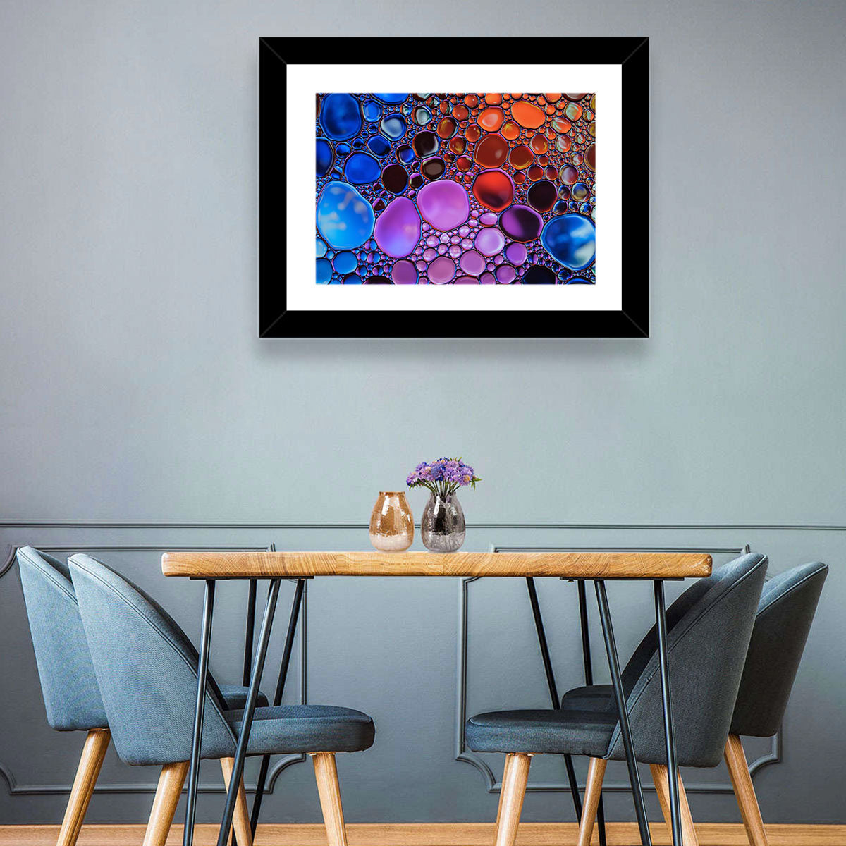 Flowing Bubbles Abstract Wall Art