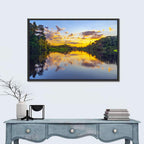 Amazon River Sunset Reflection Wall Art