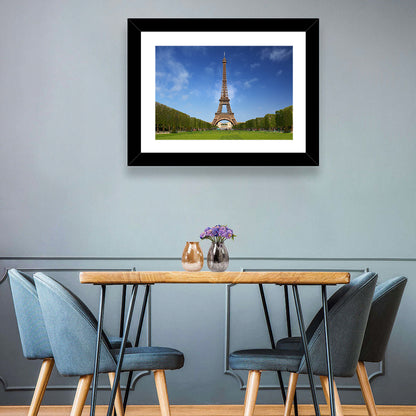 Eiffel Tower Park View Wall Art