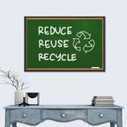 Reduce Reuse Recycle Chalkboard Wall Art