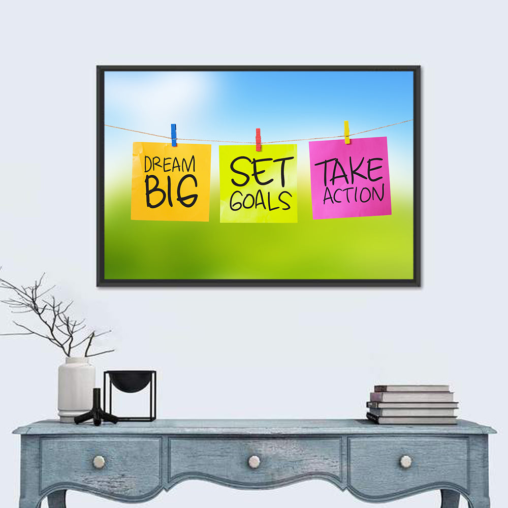 Dream Big Sticky Note Trio Wall Art