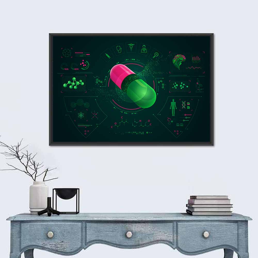 Pharmaceutical Analysis Interface Wall Art